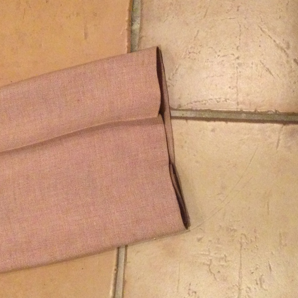 Ann Taylor Pink ams White Linen Pants 4 - Picture 3 of 5